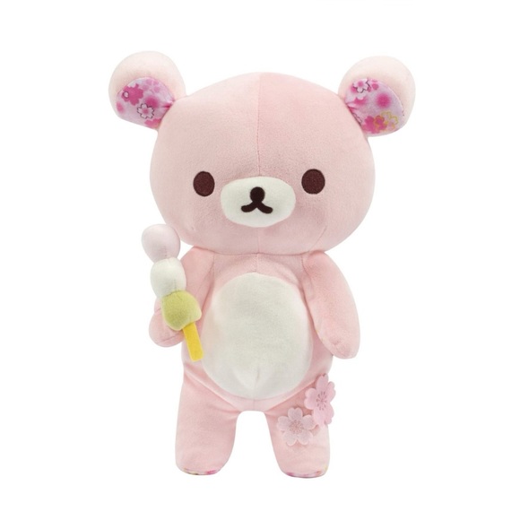 NWT Rikakkuma 15” Pink Plush Stuffed Animal Cherry Blossom Sakura Series - Picture 1 of 10